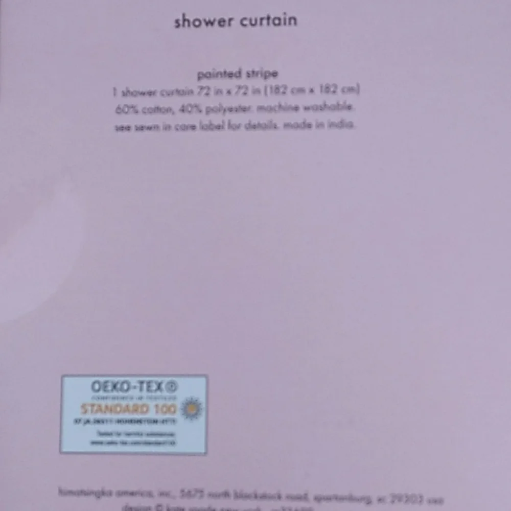 Kate ♠️ Spade Painted Stripe Shower Curtain